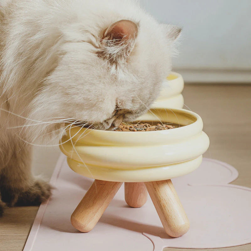 Ceramic Elevated Cat Bowl - Purrfect®